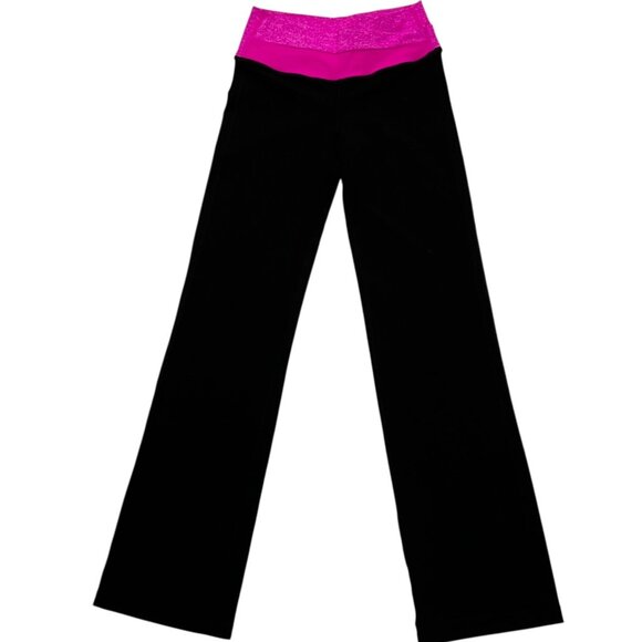 lululemon athletica Pants - Lululemon Astro Pant Black Paris Pink Size 4 Reg Yoga Pilates